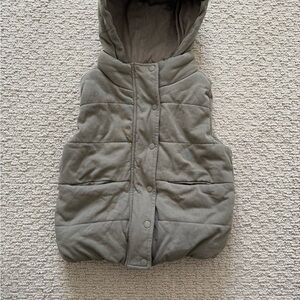 Little Bipsy Charcoal Hooded Puffer Vest